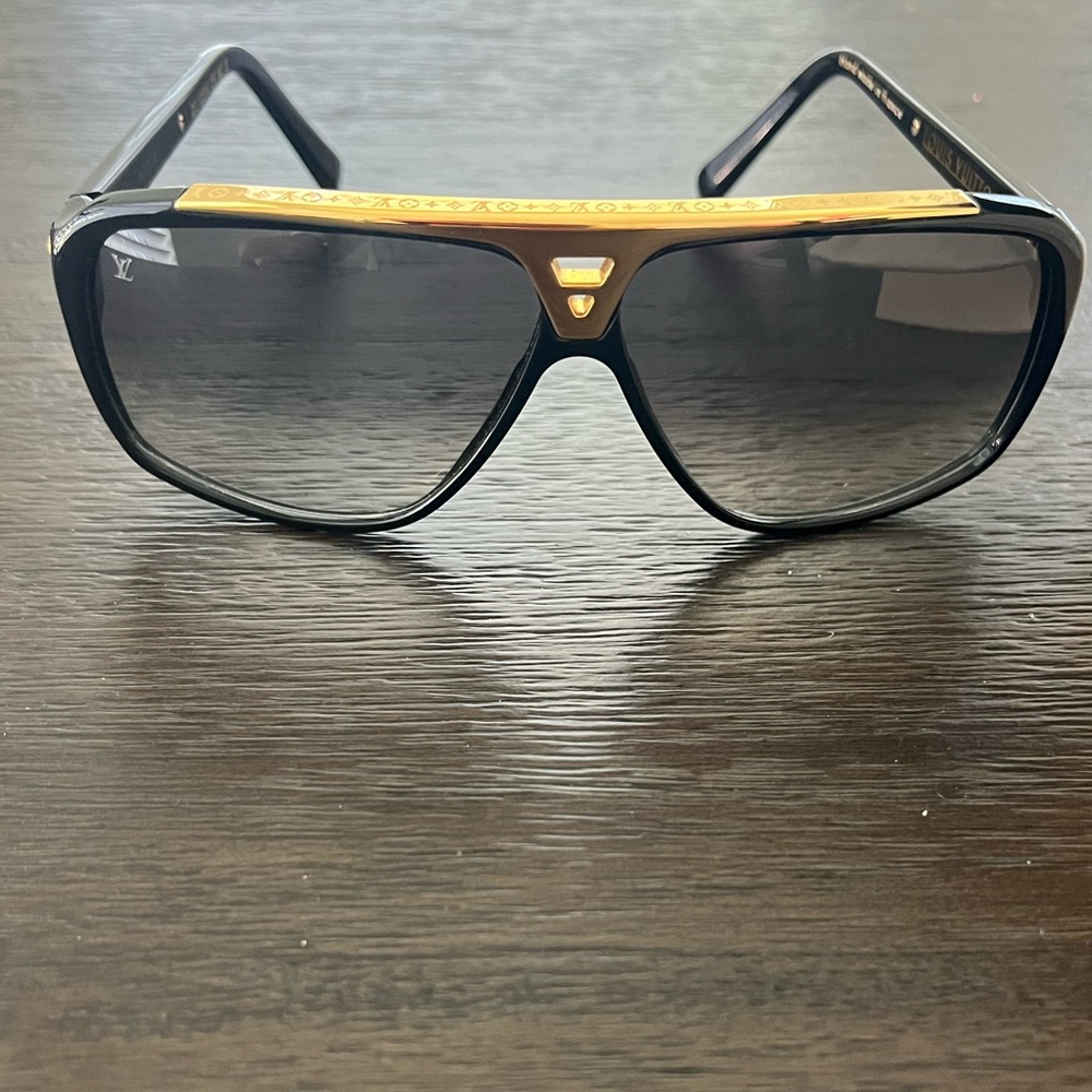 Louis Vuitton Black Acetate Frame Evidence Millionaire Sunglasses Z0105W